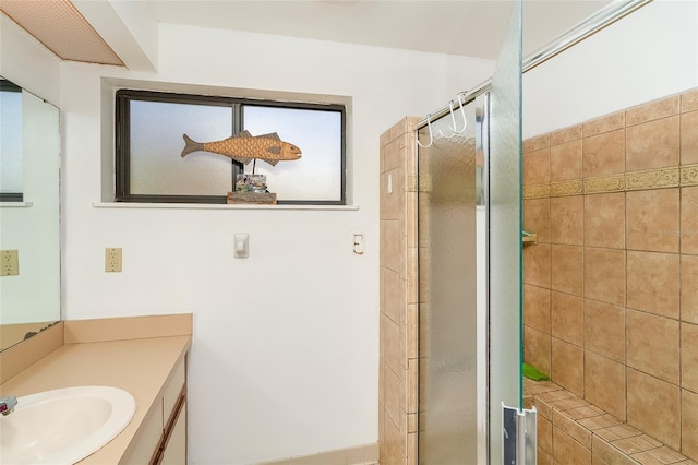 2900 Coastal Hwy Unit 1, Saint Augustine, FL 32084 - full bath featuring a shower stall and vanity