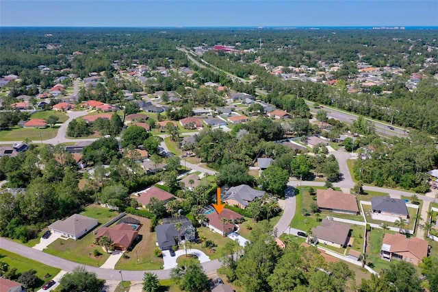 11 White Oak Ln, Palm Coast, FL 32164 - aerial view of property and surrounding area featuring nearby suburban area