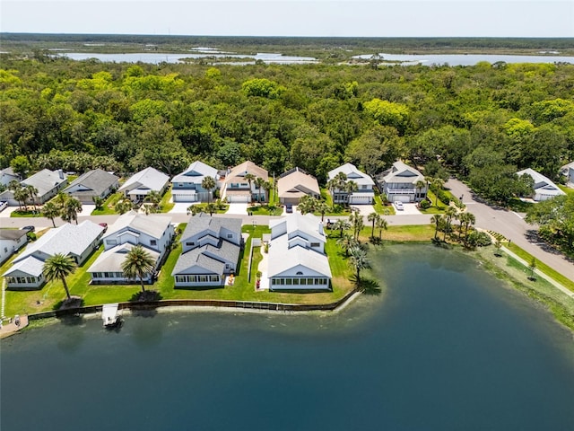 7 Bristol Dr, Palm Coast, FL 32137 - aerial view of residential area featuring a forest and a nearby body of water