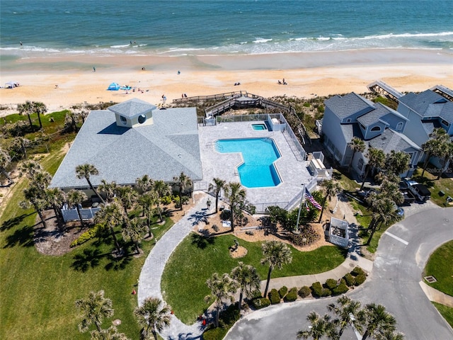 7 Bristol Dr, Palm Coast, FL 32137 - drone / aerial view of expansive beach and a pool area