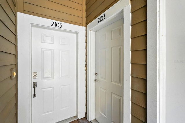 view of exterior entry