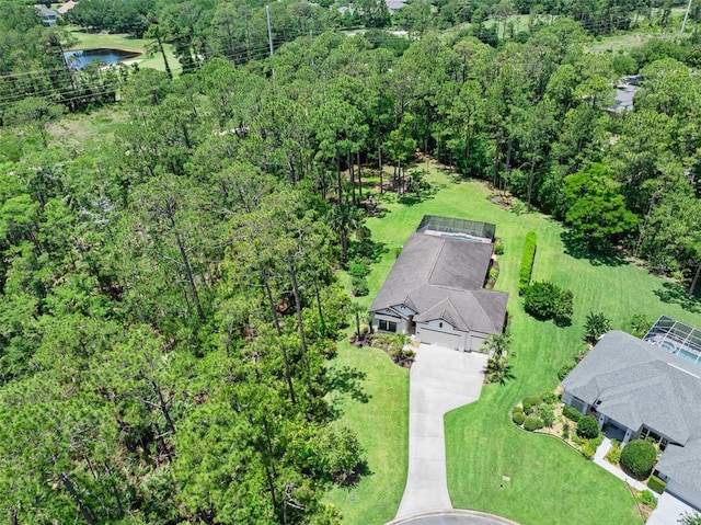 27 Bay Ct, Ormond Beach, FL 32174 - bird's eye view of a large body of water and a heavily wooded area