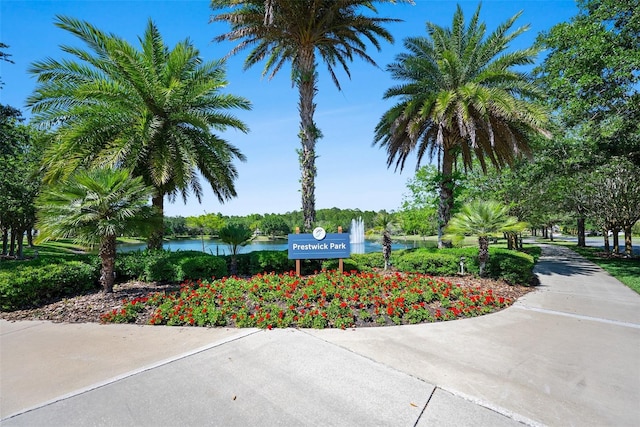 27 Bay Ct, Ormond Beach, FL 32174 - community sign featuring a water view