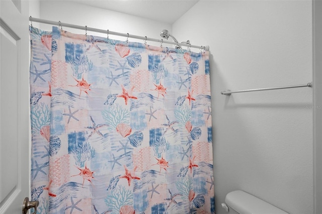 40 Oakleaf Way, Palm Coast, FL 32137 - bathroom with toilet and a shower with shower curtain