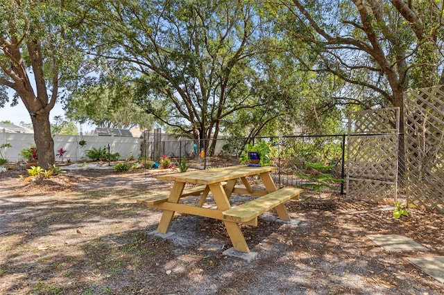 11 Roxboro Dr, Palm Coast, FL 32164 - fenced backyard featuring outdoor dining area
