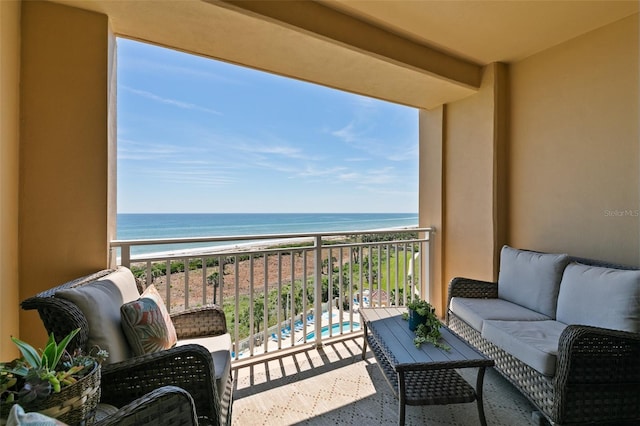 80 Surfview Dr Unit 721, Palm Coast, FL 32137 - balcony with view of water and beach