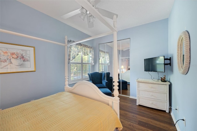 33 Veranda Way Unit 33, Palm Coast, FL 32137 - bedroom featuring wood finished floors, ceiling fan, and baseboards