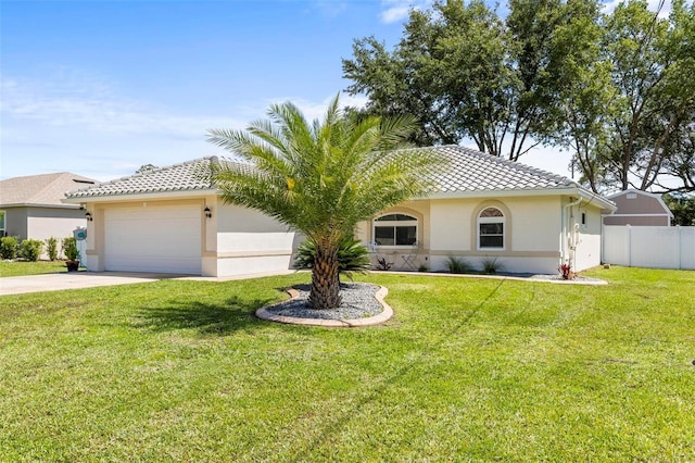 226 Pinegrove Dr, Palm Coast, FL 32164 - view of front of home with stucco siding, concrete driveway, an attached garage, and a tile roof