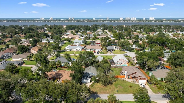 1317 Northside Dr, Ormond Beach, FL 32174 - aerial view of property and surrounding area featuring nearby suburban area and a large body of water