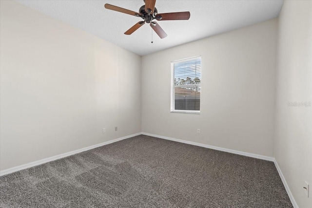 100 Point Pleasant Dr, Palm Coast, FL 32164 - carpeted empty room with ceiling fan and baseboards