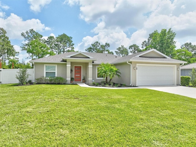 40 Biscayne Dr, Palm Coast, FL 32137 - single story home with stucco siding, a garage, driveway, and roof with shingles