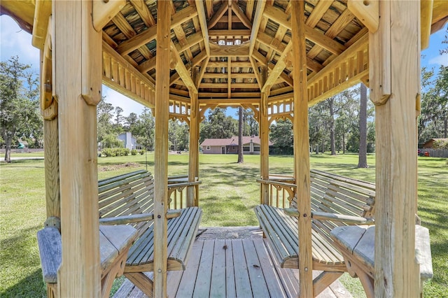 1466 Arena Rd, Fleming Island, FL 32003 - wooden terrace featuring a yard