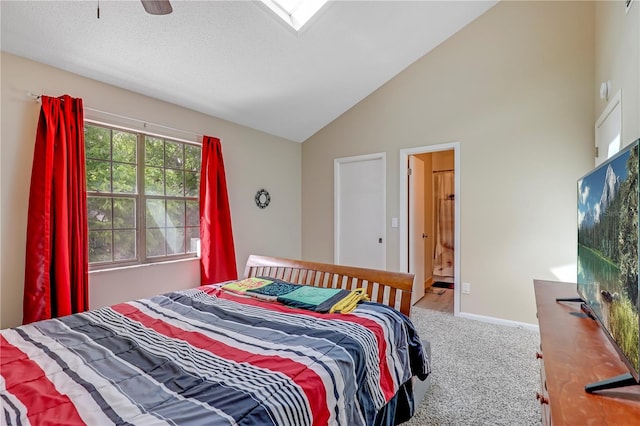 503 Kettering Way, Orange Park, FL 32073 - carpeted bedroom featuring baseboards and high vaulted ceiling