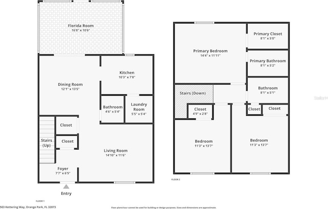 503 Kettering Way, Orange Park, FL 32073 - home floor plan
