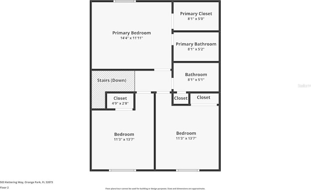 503 Kettering Way, Orange Park, FL 32073 - floor plan / room layout