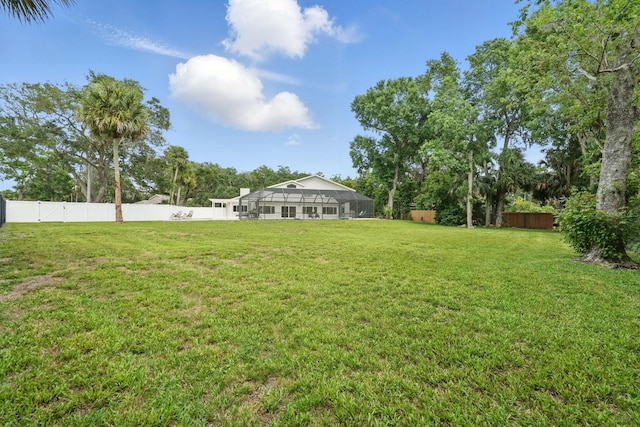 3 Cole Pl, Palm Coast, FL 32137 - view of yard with a lanai