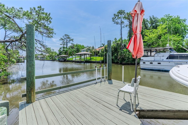 4 Contee Ct, Palm Coast, FL 32137 - dock with a water view