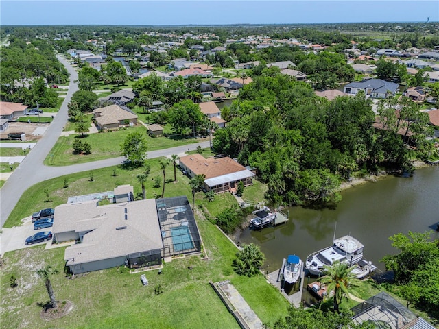 4 Contee Ct, Palm Coast, FL 32137 - aerial view of property and surrounding area with a large body of water and nearby suburban area
