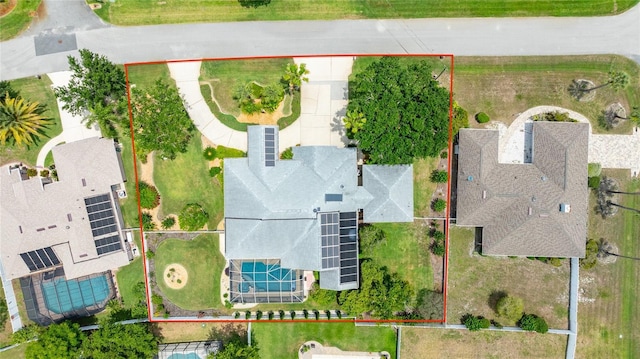 21 Webster Ln, Palm Coast, FL 32164 - aerial view of property's location with property parcel outlined