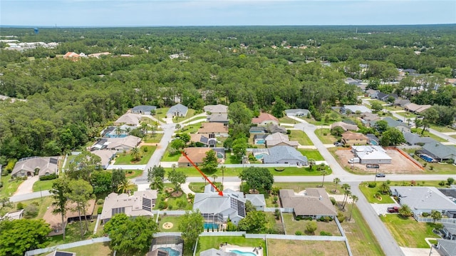 21 Webster Ln, Palm Coast, FL 32164 - aerial view of residential area featuring a forest