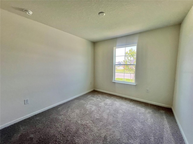 60 SW Waverly Ln, Palm Coast, FL 32164 - empty room featuring carpet floors, baseboards, a smoke detector, and a textured ceiling