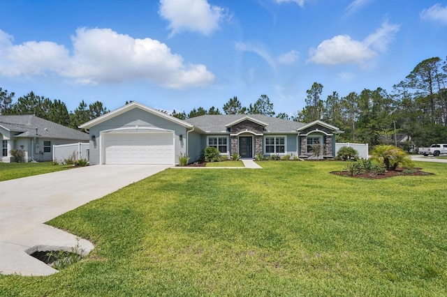 70 Esperanto Dr, Palm Coast, FL 32164 - ranch-style house featuring an attached garage, concrete driveway, and stucco siding