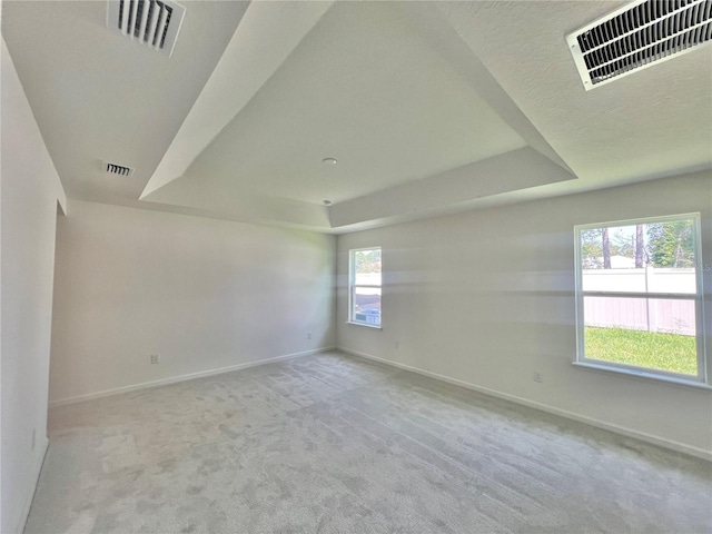 96 Waverly Ln, Palm Coast, FL 32164 - empty room with a tray ceiling, baseboards, and carpet flooring