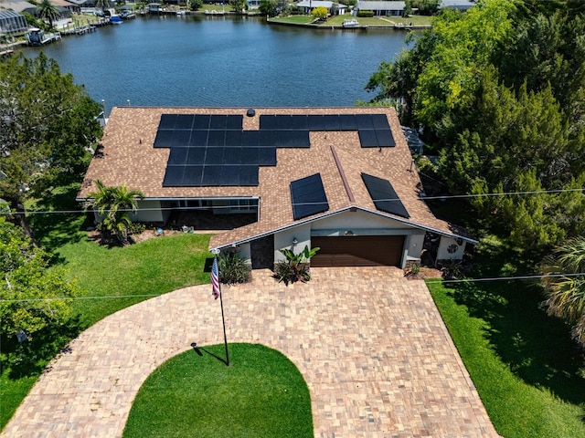 9 Cotton Ct, Palm Coast, FL 32137 - aerial view of property and surrounding area featuring a large body of water
