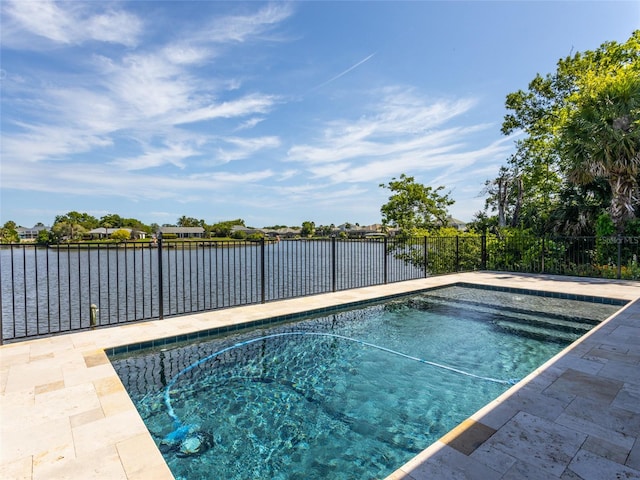 9 Cotton Ct, Palm Coast, FL 32137 - view of pool with a fenced backyard and a water view