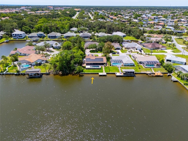 9 Cotton Ct, Palm Coast, FL 32137 - aerial perspective of suburban area with a nearby body of water