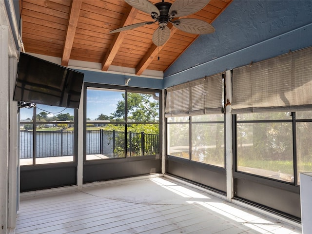 9 Cotton Ct, Palm Coast, FL 32137 - unfurnished sunroom with a ceiling fan