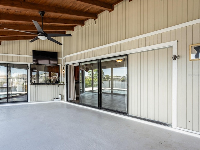 9 Cotton Ct, Palm Coast, FL 32137 - view of patio featuring a ceiling fan