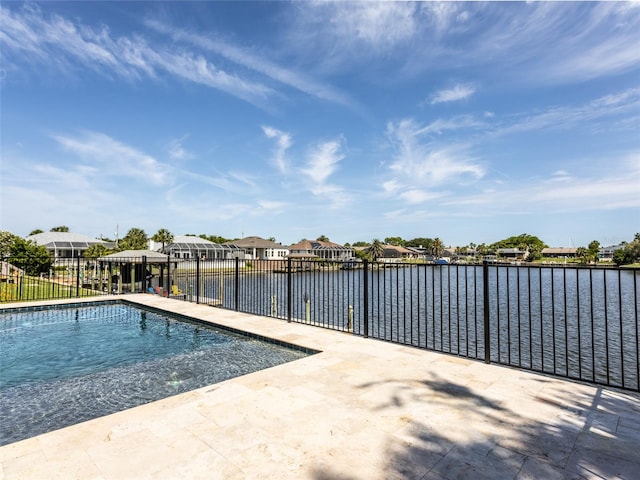 9 Cotton Ct, Palm Coast, FL 32137 - view of pool with a water view and a residential view