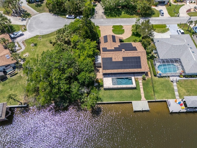 9 Cotton Ct, Palm Coast, FL 32137 - aerial view of a pool and a large body of water