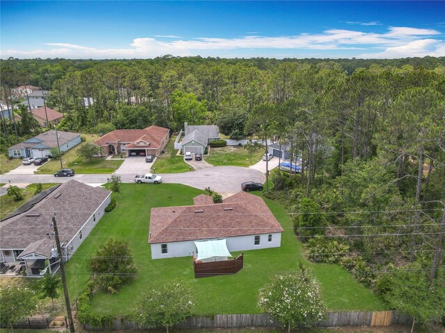 14 Zollinger Pl, Palm Coast, FL 32164 - aerial perspective of suburban area featuring a forest