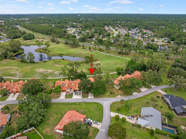 55 Village Cir, Palm Coast, FL 32164 - aerial perspective of suburban area with a nearby body of water and a golf club