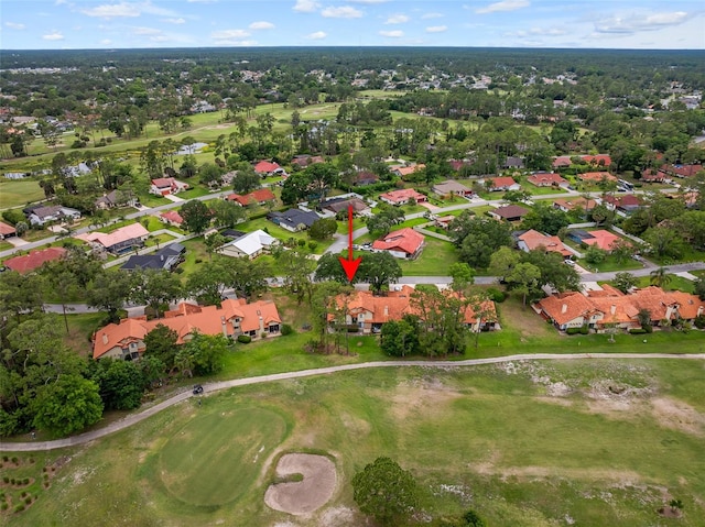 55 Village Cir, Palm Coast, FL 32164 - aerial view of property's location with nearby suburban area and a golf club
