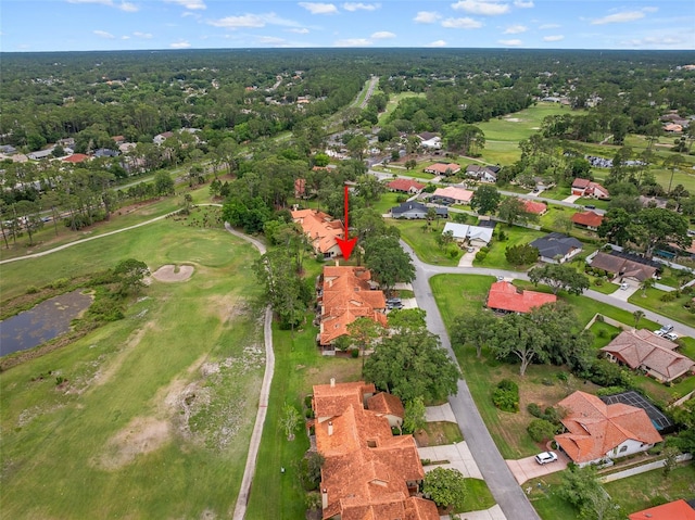 55 Village Cir, Palm Coast, FL 32164 - aerial overview of property's location featuring nearby suburban area, a golf club, and a nearby body of water