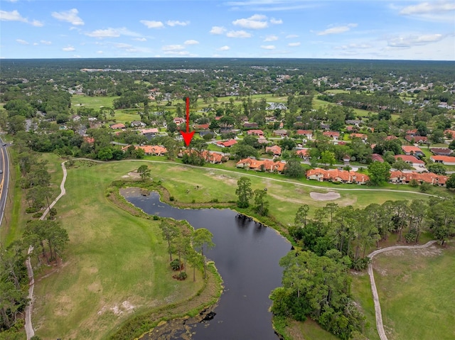 55 Village Cir, Palm Coast, FL 32164 - aerial overview of property's location featuring a large body of water, nearby suburban area, and a golf club