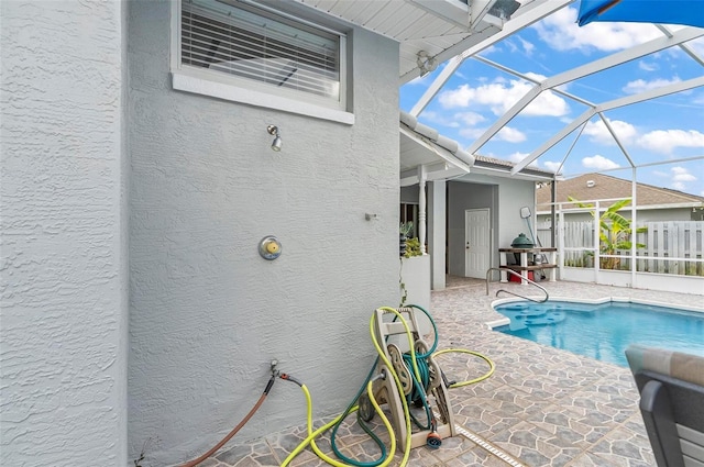 80 Flemingwood Ln, Palm Coast, FL 32137 - view of pool with a patio and a lanai