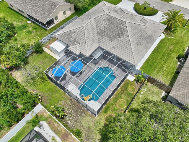 80 Flemingwood Ln, Palm Coast, FL 32137 - aerial view of property and surrounding area featuring a pool area