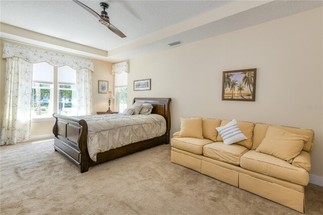 47 Hidden Treasure Dr, Palm Coast, FL 32137 - carpeted bedroom with ceiling fan