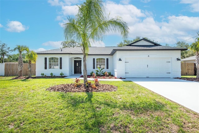 8 Zelda Ct, Palm Coast, FL 32164 - single story home with driveway, an attached garage, and stucco siding