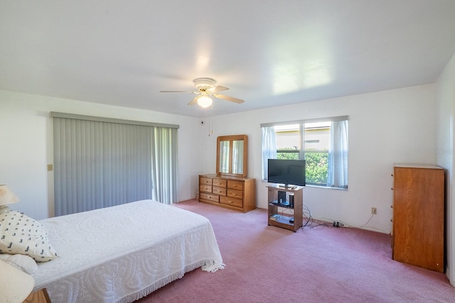 13 Point Of Woods Dr, Palm Coast, FL 32164 - bedroom with carpet floors and ceiling fan