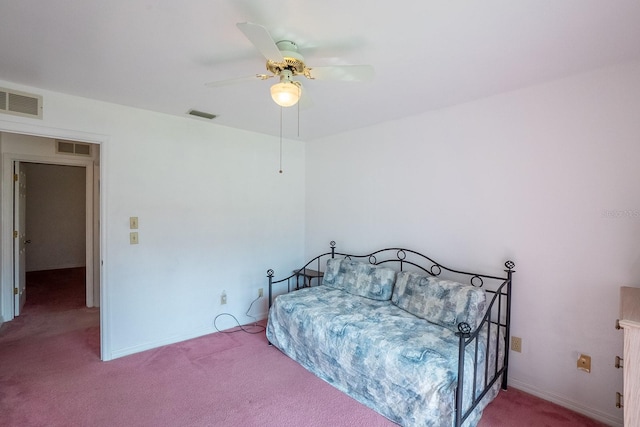 13 Point Of Woods Dr, Palm Coast, FL 32164 - bedroom with carpet floors, ceiling fan, and baseboards