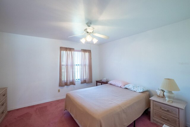 13 Point Of Woods Dr, Palm Coast, FL 32164 - carpeted bedroom featuring ceiling fan and baseboards