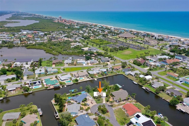 168 Palmetto Ave, Flagler Beach, FL 32136 - aerial overview of property's location with a large body of water and nearby suburban area