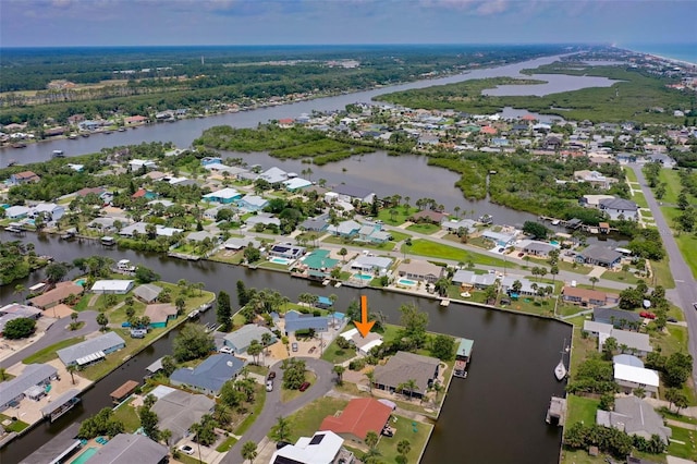 168 Palmetto Ave, Flagler Beach, FL 32136 - view of property location with a large body of water and nearby suburban area