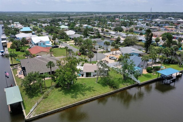 168 Palmetto Ave, Flagler Beach, FL 32136 - aerial view of residential area featuring a nearby body of water