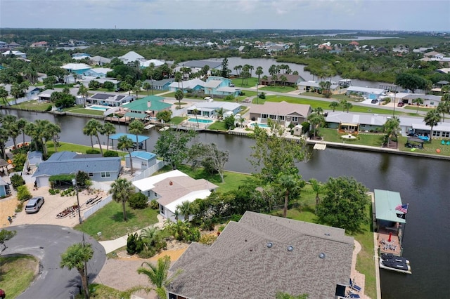168 Palmetto Ave, Flagler Beach, FL 32136 - aerial view of residential area featuring a nearby body of water